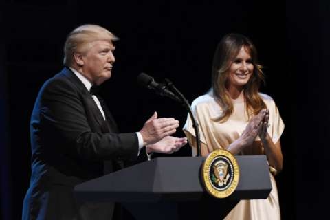 Trump makes debut on Washington’s social scene