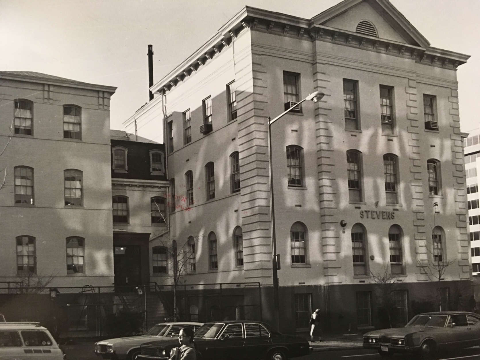 A 1980 photograph showing Stevens Elementary School a few years after Amy Carter attended there. (Courtesy Charles Sumner School Museum and Archives)