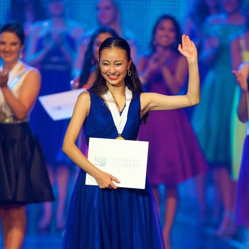 Skye Bork, 18, after she was named the 2017 Distinguished Young Woman of America. (Courtesy Distinguished Young Women) 