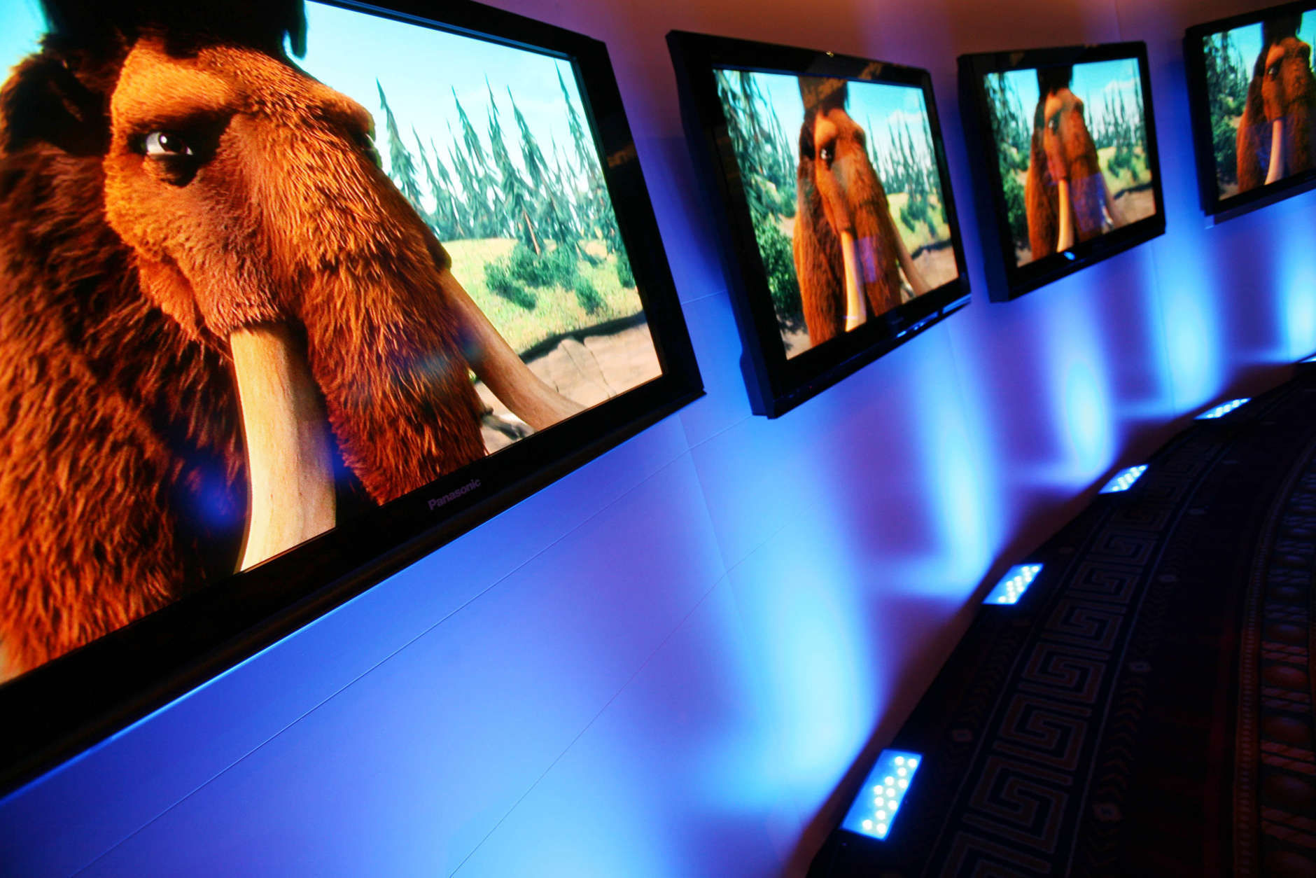 Panasonic Plasma HDTV's are shown at a press preview, Thursday, March 29, 2007, in New York. Panasonic has ten new plasma TV's for 2007, including 42, 50, 58 and 103-inch models. (AP Photo/Mark Lennihan)