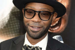FILE - In this Monday, July 21, 2014 file photo, actor Nelsan Ellis attends the world premiere of "Get On Up" at the Apollo Theater in New York. Actor Nelsan Ellis, best known for playing the character of Lafayette Reynolds on “True Blood,” has died at the age of 39. Ellis’ manager Emily Gerson Saines confirmed the actor died from complications of heart failure, in an email Saturday, July 8, 2017. (Photo by Evan Agostini/Invision/AP, File)