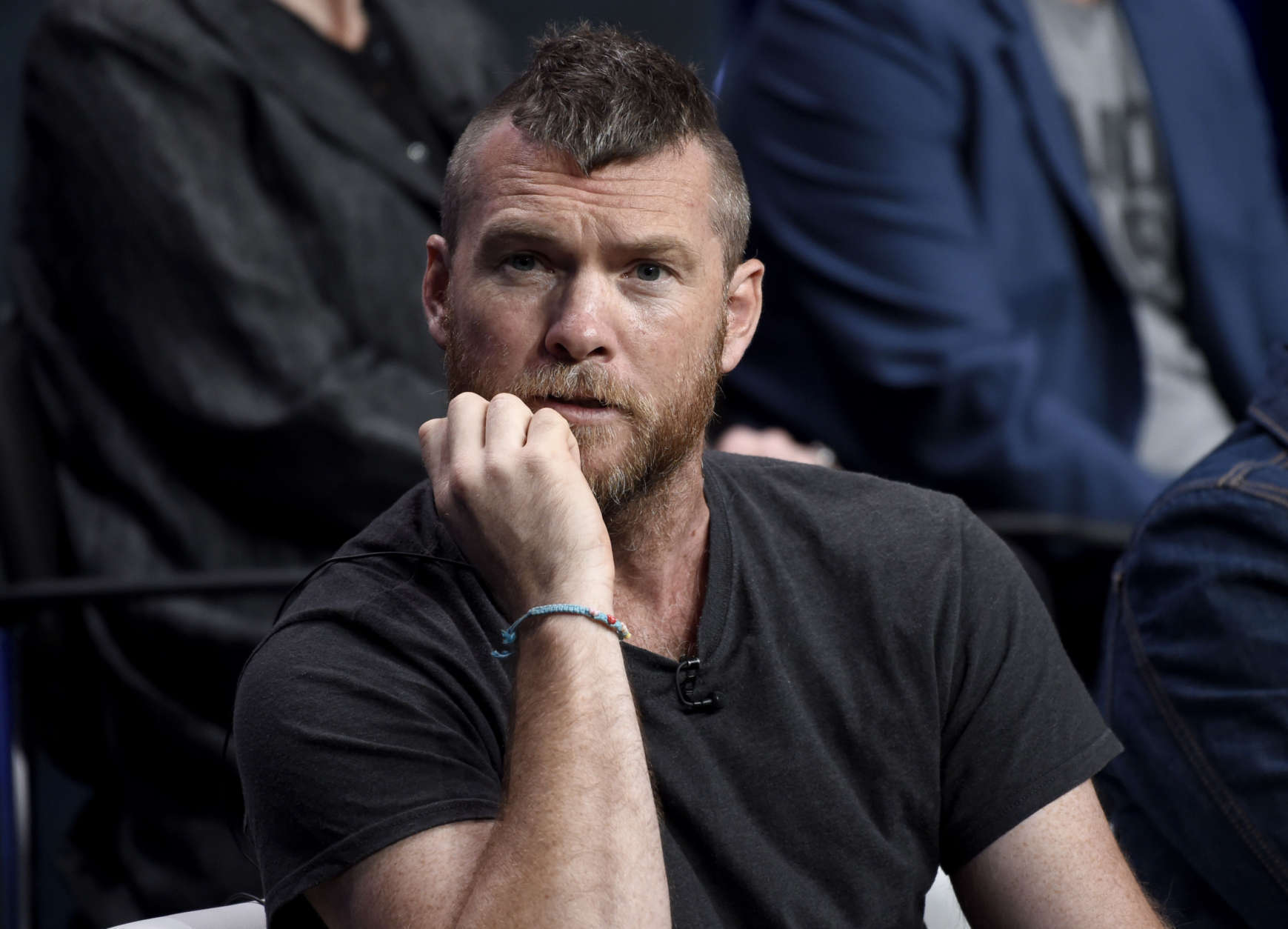 Sam Worthington participates in the "Manhunt: Unabomber" panel during the Discovery Channel Television Critics Association Summer Press Tour at the Beverly Hilton on Wednesday, July 26, 2017, in Beverly Hills, Calif. (Photo by Chris Pizzello/Invision/AP)
