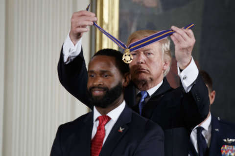 Trump honors 1st responders of congressional baseball attack