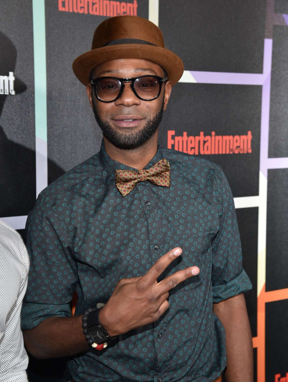 Nelsan Ellis arrives at Entertainment Weekly's Annual Comic-Con Closing Night Celebration at the Hard Rock Hotel on Saturday, July 26, 2014, in San Diego. (Photo by John Shearer/Invision for Entertainment Weekly/AP Images)