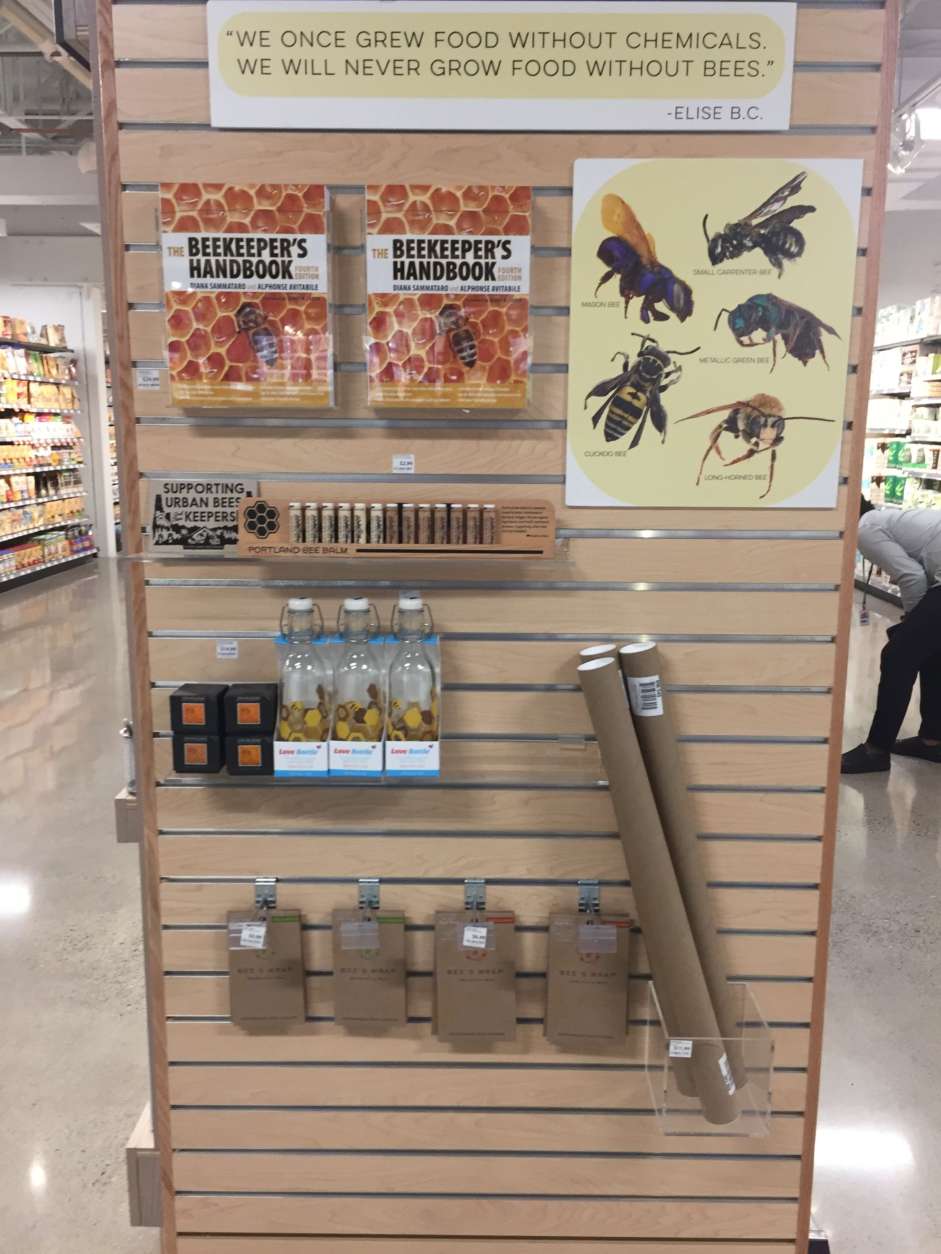 "It is a new initiative of ours this year to put beekeeping sections in stores where we can," MOM's founder Scott Nash told WTOP. "We're putting them in our stores to bring attention to backyard beekeeping and to show that anyone can do it," he said. (Courtesy of MOM's Organic Market)