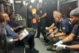 "We are rehabbing members after intensive battle," D.C. Fire and EMS said via Twitter. (Courtesy D.C. Fire and EMS)
