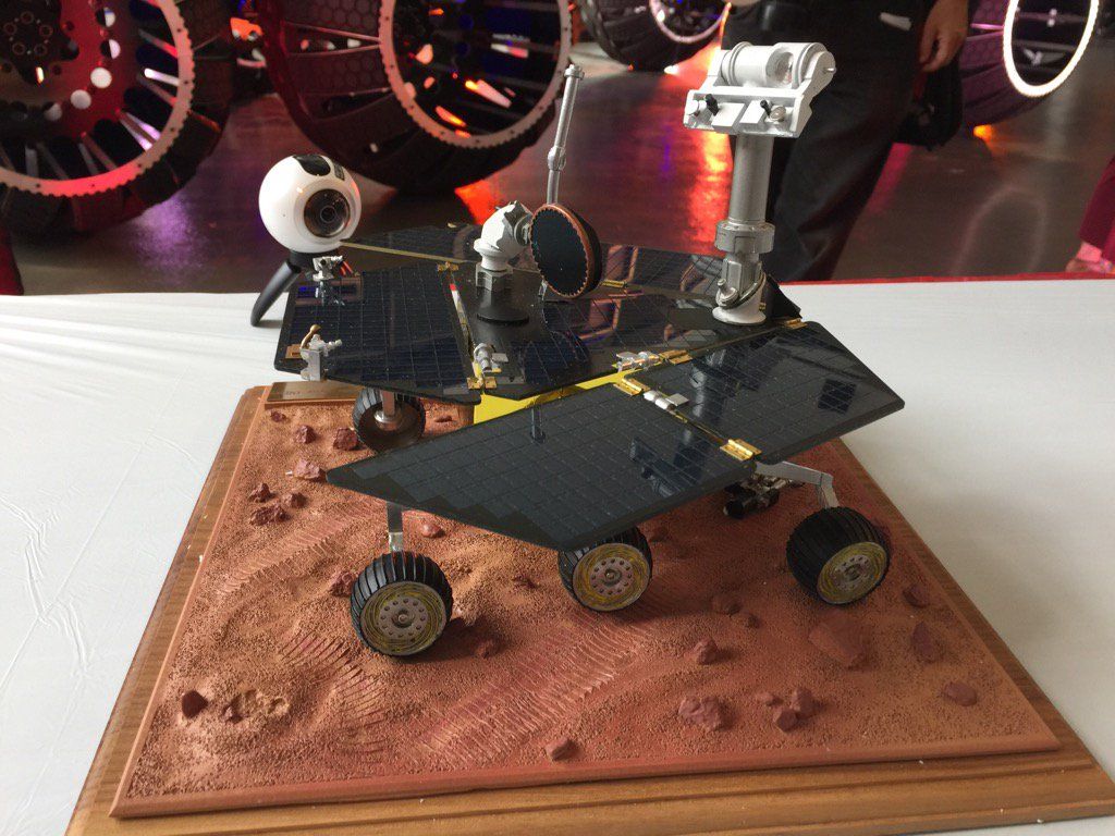 An early edition Mars rover will be on display at the National Air and Space Museum's Mars Day. (WTOP/Kristi King)