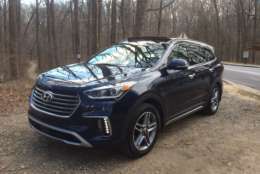 WTOP car guy Mike Parris says the Hyundai Santa Fe Limited Ultimate is a value buy with all the luxury for a seven-seat crossover. (WTOP/Mike Parris) 
