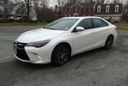 WTOP car guy Mike Parris says Toyota has added a touch of sport-tuned suspension to the reliable Camry model for this year's midsize sedan. (WTOP/Mike Parris) 