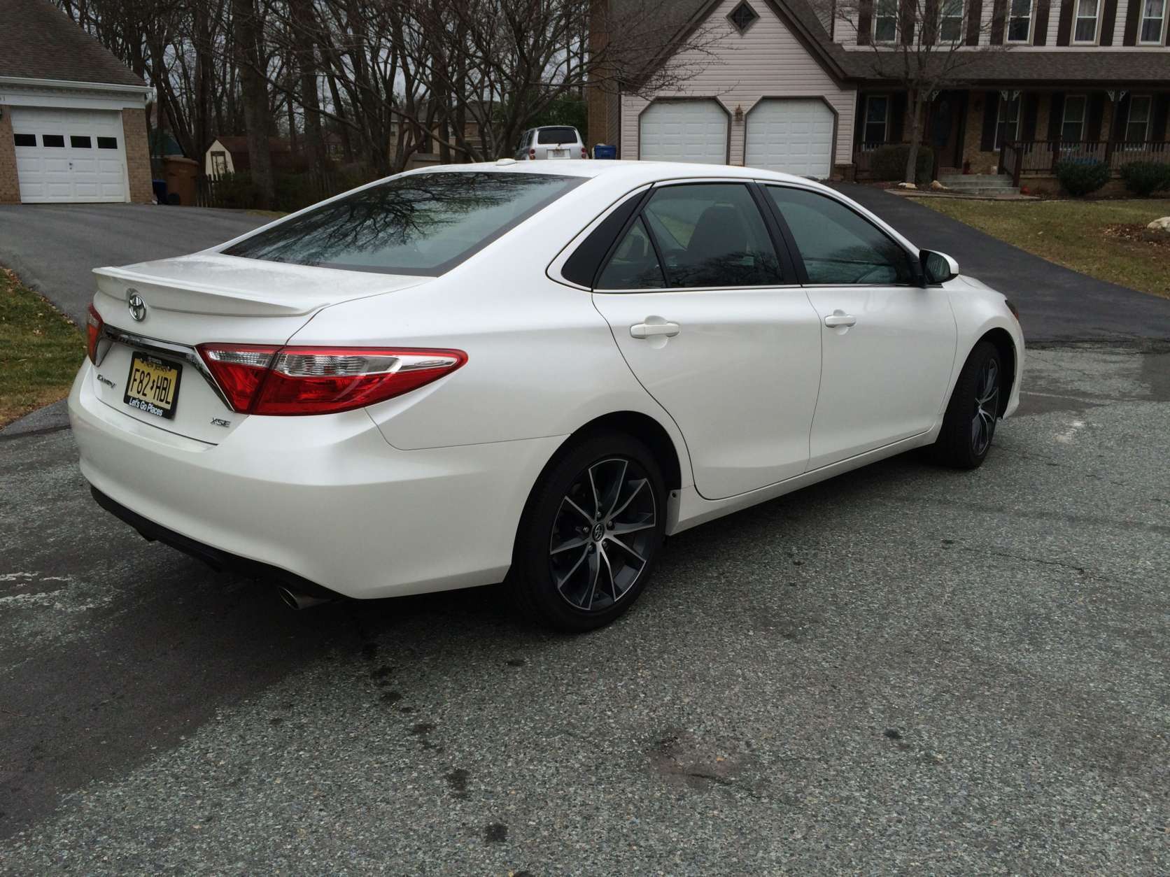 Just like the interior, the exterior is different, helping the Camry XSE become a bit more menacing in the parking lot. (WTOP/Mike Parris)