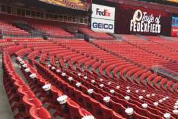For the first time in more than 50 years, it appears not all tickets will be sold at FedEx Field for a Washington Redskins home game. (WTOP/Ginger Whitaker)