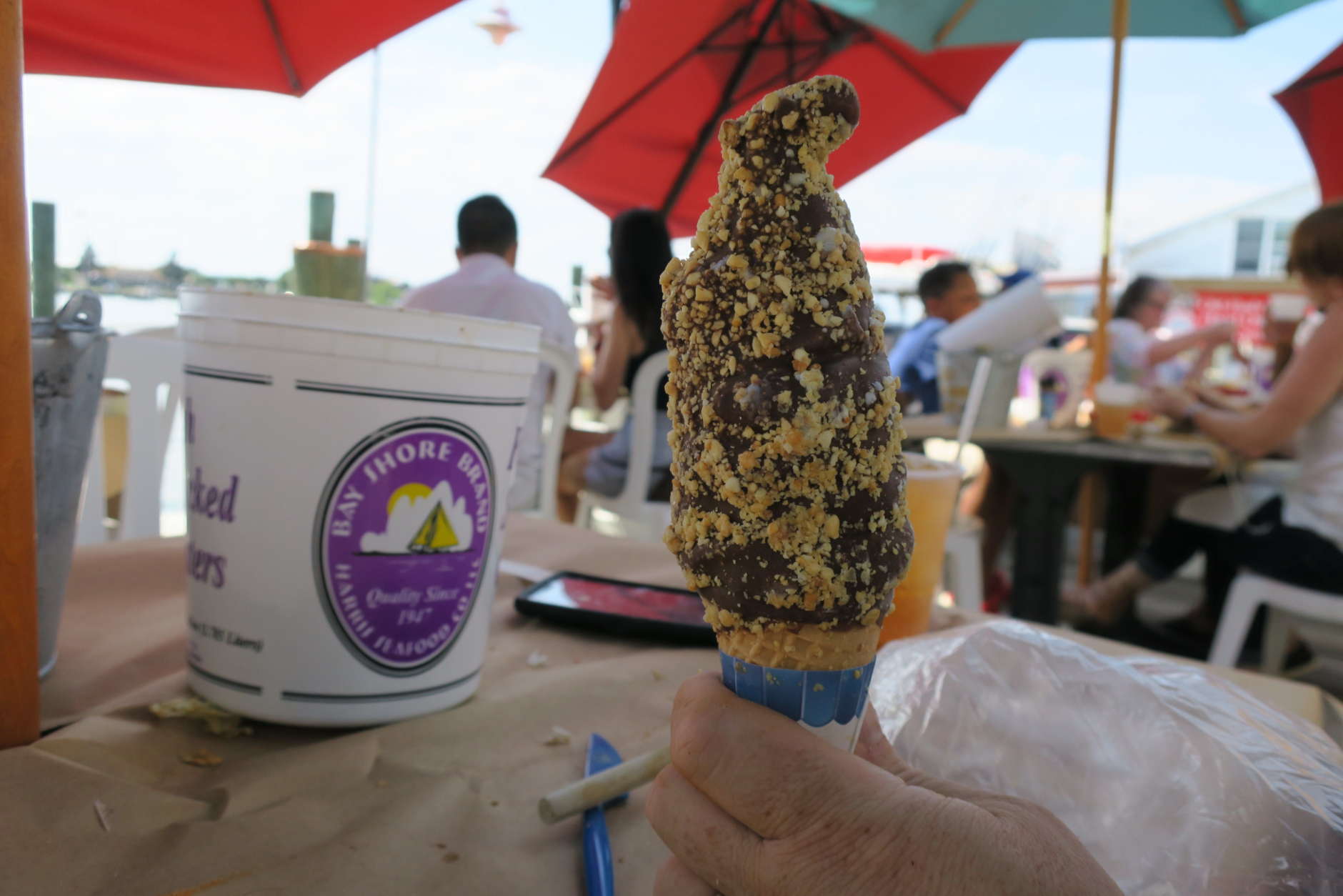 photo shows an ice cream cone
