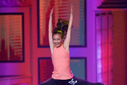 Bork pictured during the solo portion of the fitness category. There were five categories in the  Distinguished Young Women of America contest. (Courtesy Distinguished Young Women) 