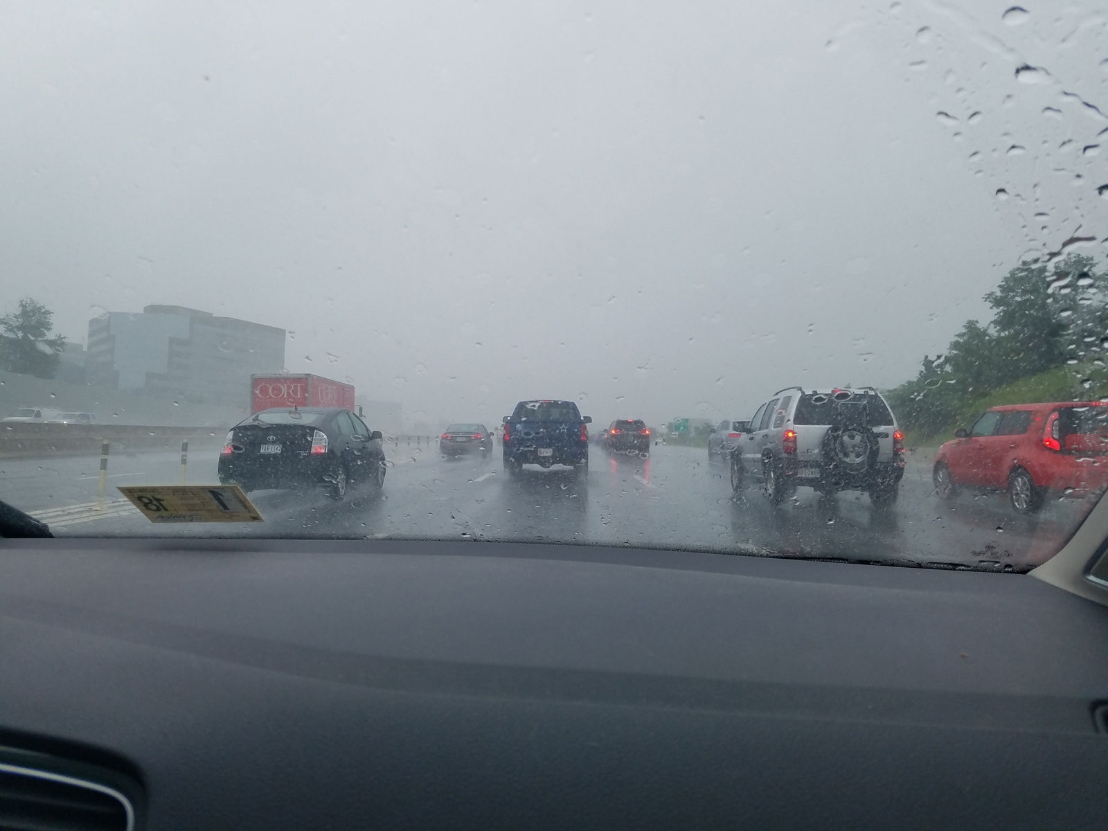 Traffic on Interstate 495 near Exit 47 in Vienna, Virginia. (Courtesy Jean Donaldson)