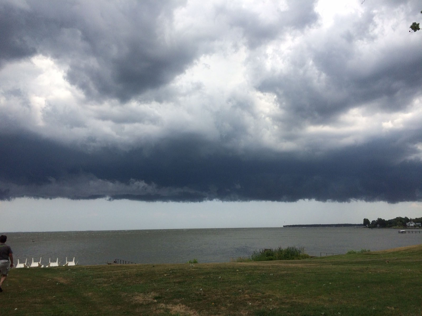 Storm over the Chesapeake Bay in Deale, Maryland. (Courtesy The Days)
