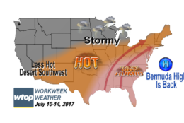 It seems like in the summer, anytime we have a day or two of really nice weather we have to pay for it with hot and humid weather a few days later; and this week is no exception.
(Graphics: Storm Team 4)