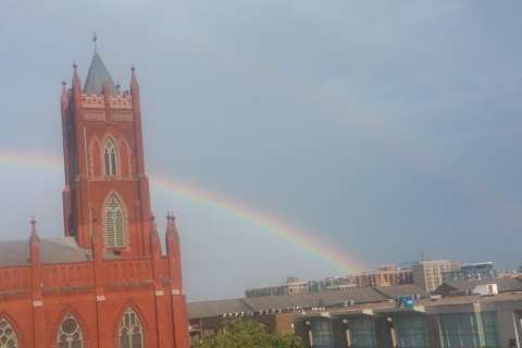 PHOTOS: Double rainbow spotted over DC
