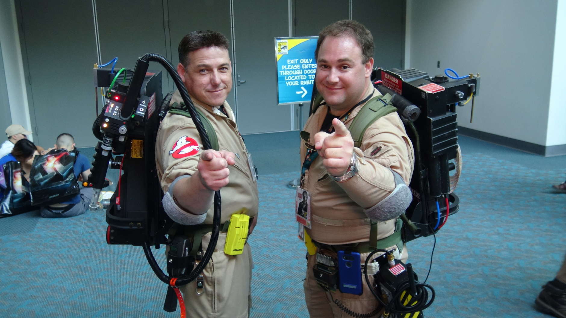 Comic-Con attendees dress as characters from "The Ghostbusters." (Courtesy Kenny Fried)