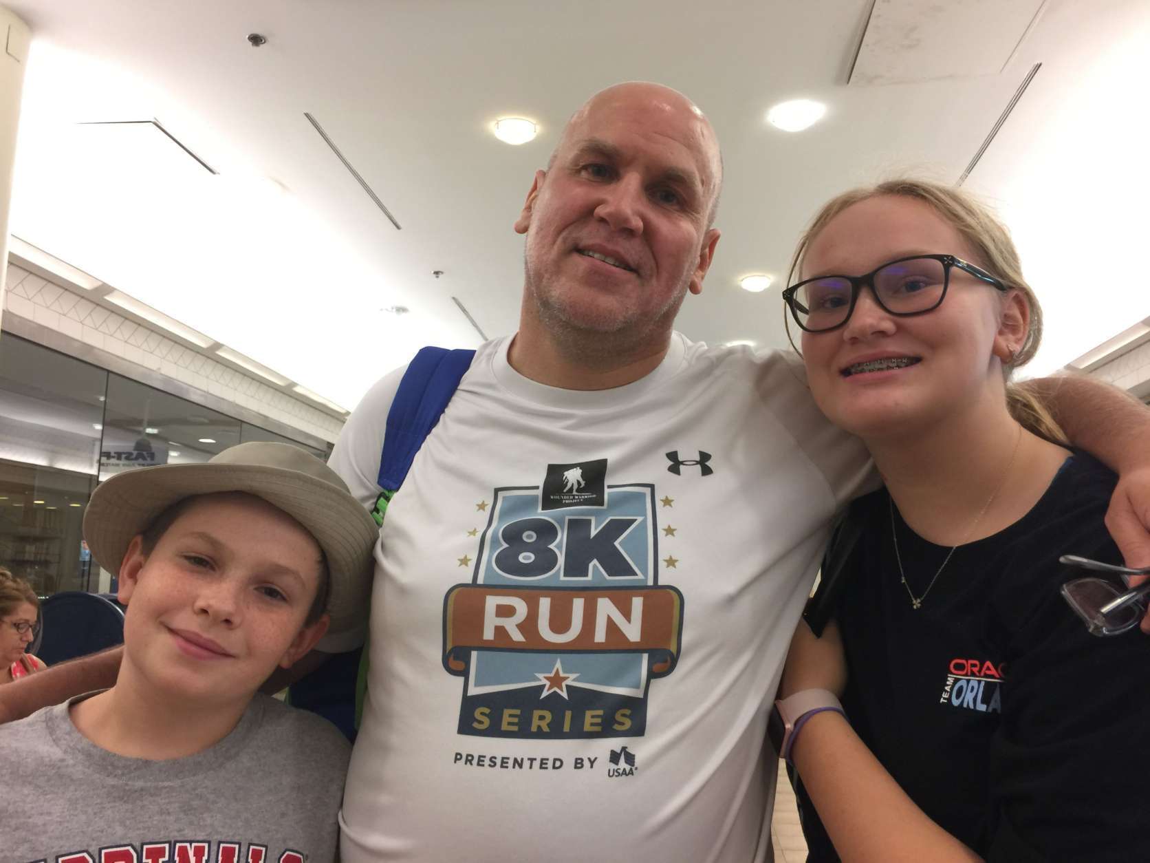 From Orlando, Florida Rob Stead is with his children David and Jessica. They were at Union Station vising Stead's uncle who works there. (WTOP/Kristi King)