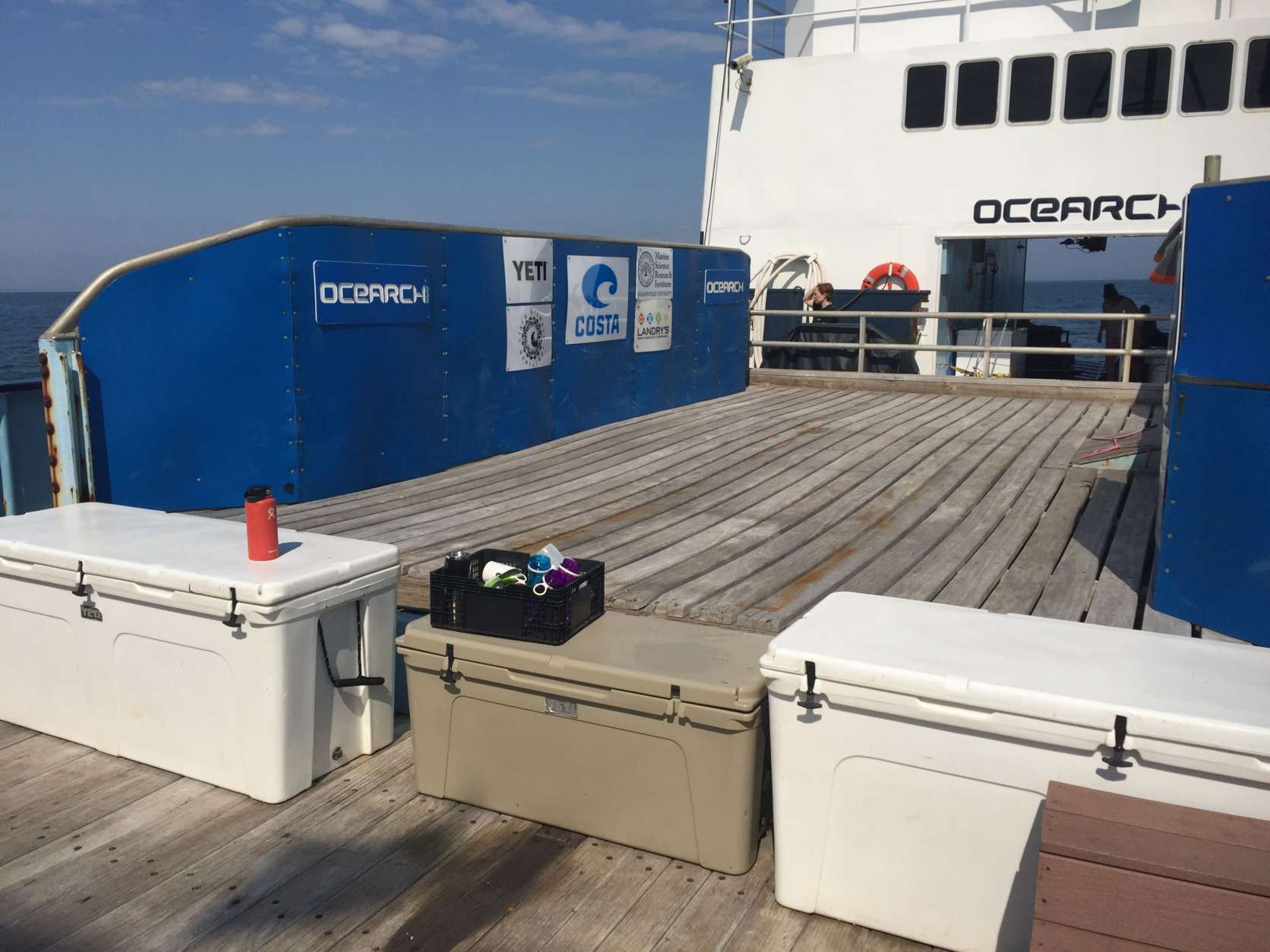 The OCEARCH is a 126-foot research vessel that just wrapped up its 29th shark tagging expedition along the mid-Atlantic coast. (WTOP/Michelle Basch)