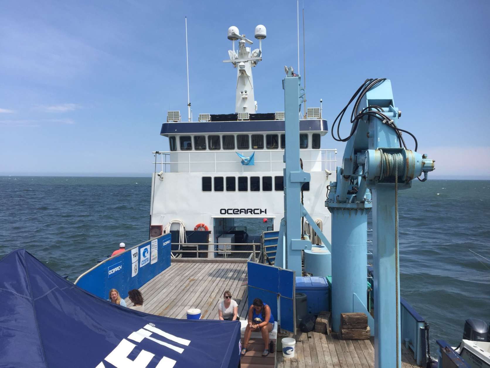 If this kind of boat looks familiar, it's because the OCEARCH is actually a decommissioned crab boat. (WTOP/Michelle Basch)
