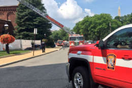 D.C. fire crews responded to a small fire on the fourth floor of the Smithsonian Castle. (Courtesy D.C. Fire and EMS)