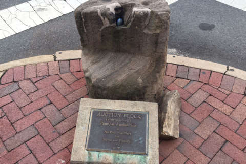 Local business owner files suit to stop removal of slave auction block in Fredericksburg, Va.