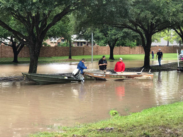 Residents in the Cinqo Ranch area on Houston's west side were issued a mandatory evacuation notice. (WTOP/Steve Dresner)
