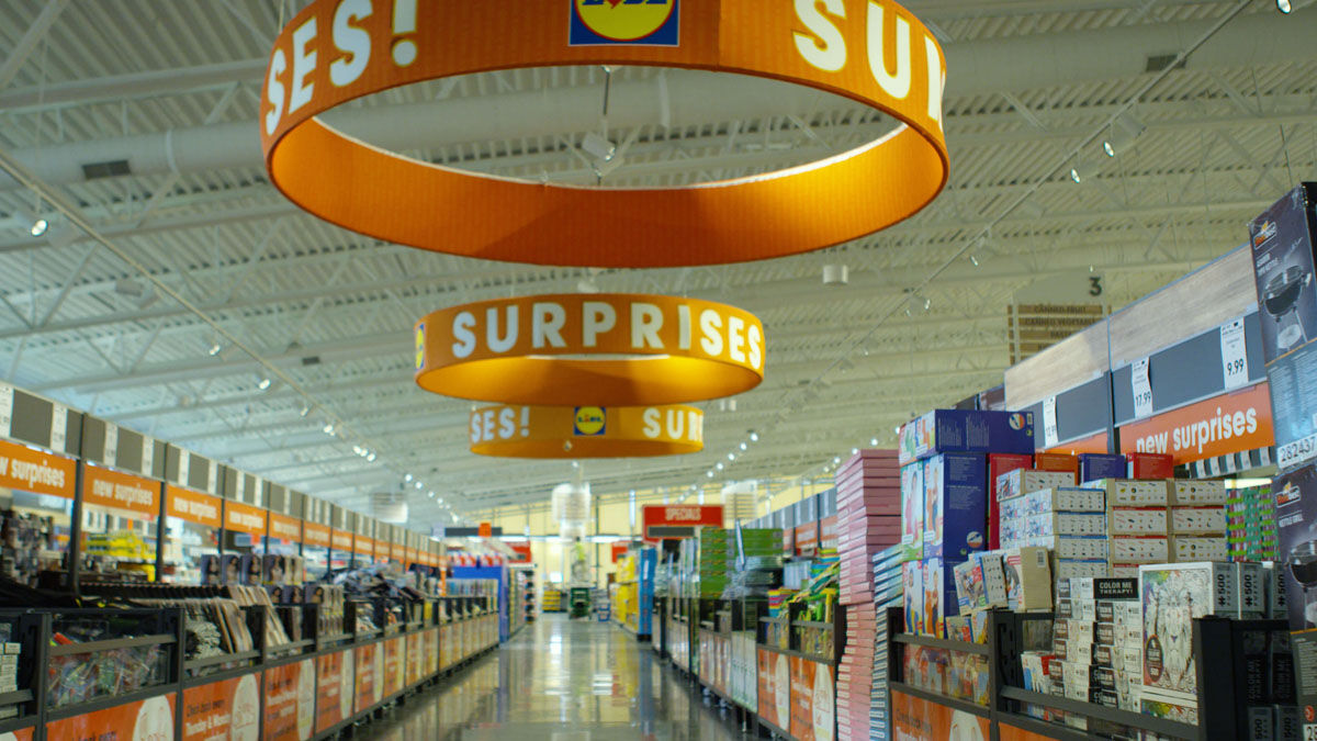 Photos provided by Lidl show the interior of a U.S. store. (Courtesy Lidl)