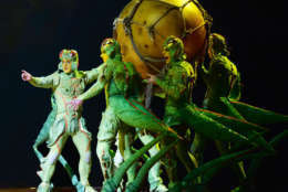 The colony of crickets carry off the mysterious egg in Cirque du Soleil's "OVO." (Courtesy Shannon Finney/shannonfinneyphotography.com)