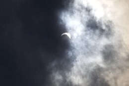Photo of the eclipse from Alexandria, Virginia. (Courtesy Lisa Curtin)