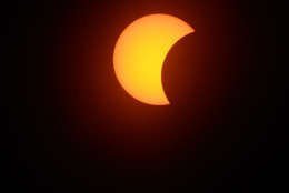 View of the eclipse from Laurel, Maryland. (Courtesy Glenn Harris)