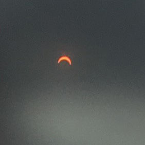 View of the eclipse from the D.C. area. (Courtesy Abdul Khan)