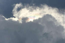 After the eclipse, a hint of a rainbow. (Credit David Bullock, Courtesy Kyle Cooper)