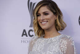 Cassadee Pope arrives at the 11th annual ACM Honors at Ryman Auditorium on Wednesday, Aug. 23, 2017, in Nashville, Tenn. (Photo by Sanford Myers/Invision/AP)