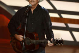 Alan Jackson performs during the 11th annual ACM Honors at the Ryman Auditorium on Wednesday, Aug. 23, 2017, in Nashville, Tenn. (Photo by Wade Payne/Invision/AP)