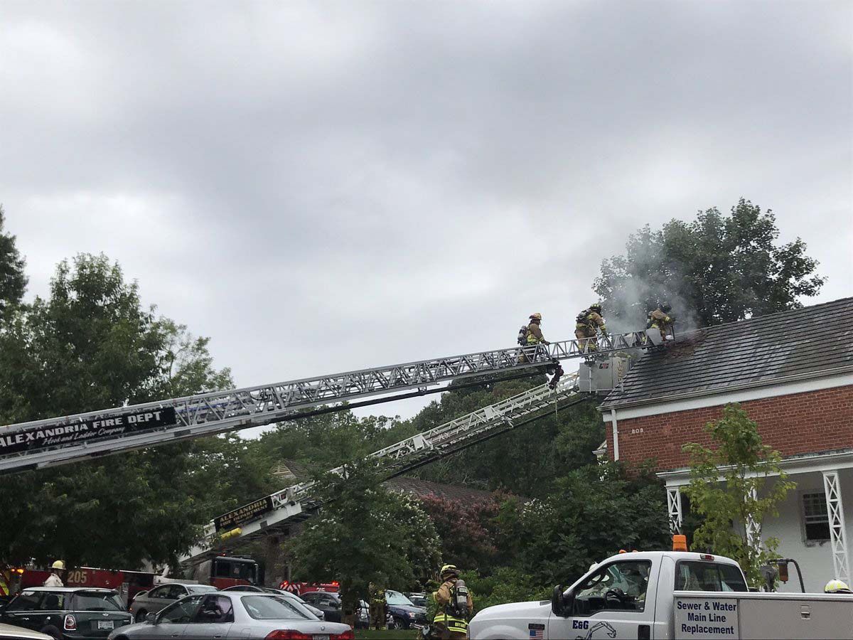 Alexandria Fire Department said the call of the fire came in a little before 11 a.m. on Friday. (Courtesey Alexandria Fire Dept.)