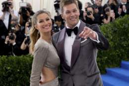 Gisele Bundchen, left, and Tom Brady attend The Metropolitan Museum of Art's Costume Institute benefit gala celebrating the opening of the Rei Kawakubo/Comme des Garçons: Art of the In-Between exhibition on Monday, May 1, 2017, in New York. (Photo by Charles Sykes/Invision/AP)