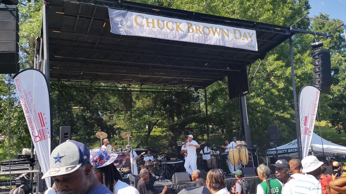 Although Go-Go started in D.C., many people attribute Chuck Brown with taking it nationwide. "He's like Chuck Berry in rock 'n' roll," said Chris Paul, a DJ with Majic 102.3. (WTOP/Kathy Stewart)