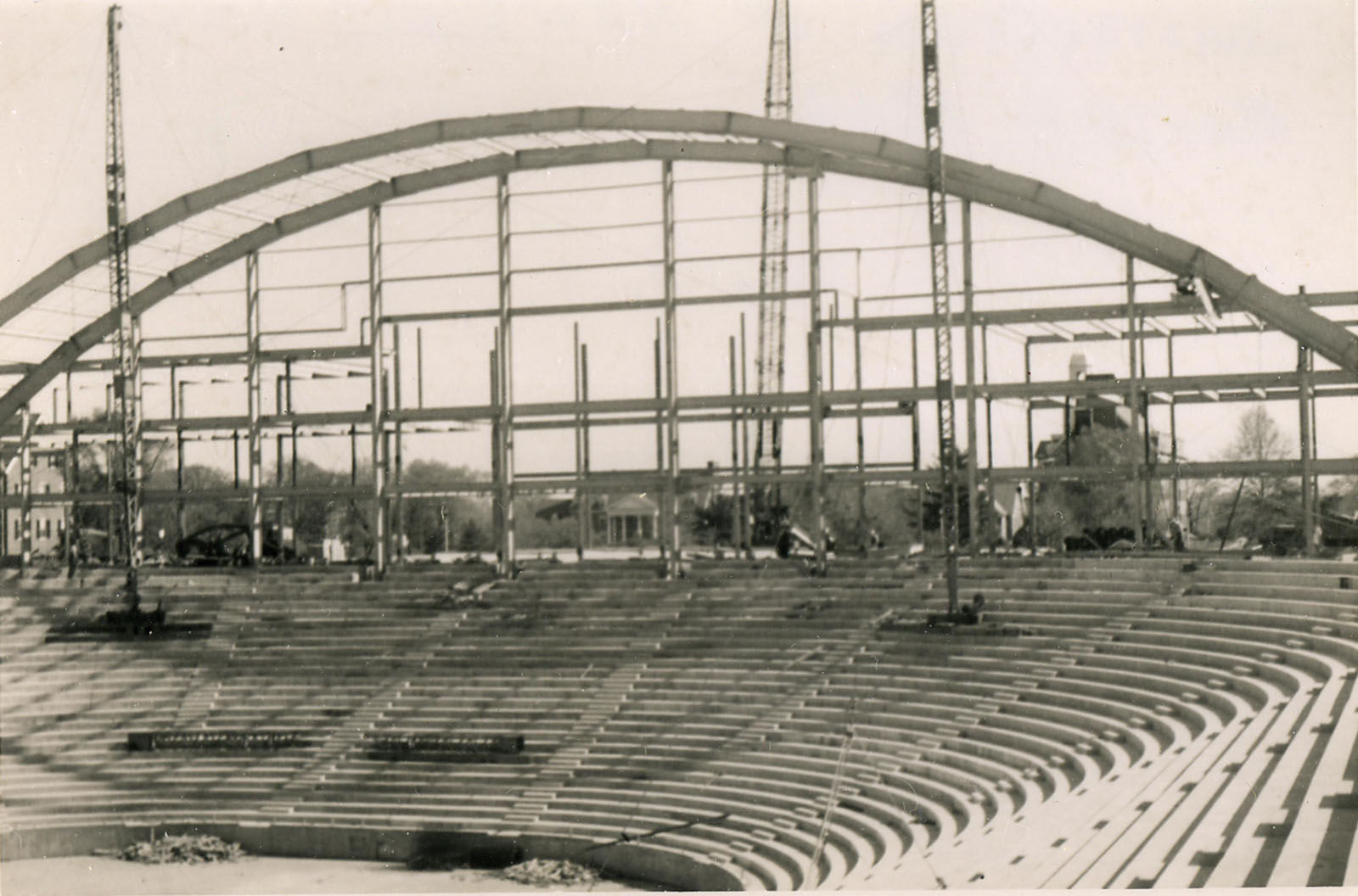 Cole Field House during its construction in 1954. (Courtesy University of Maryland College Park)
