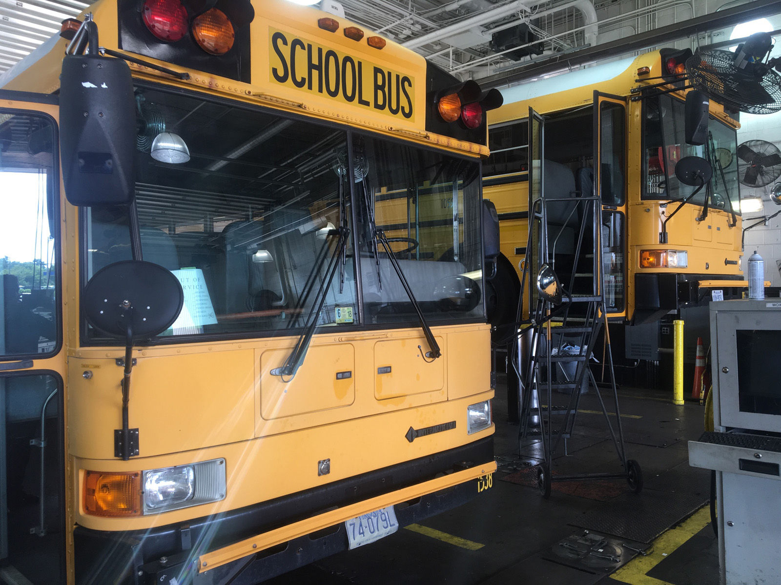 A Fairfax County school bus is seen in this WTOP file photo. (WTOP/Max Smith)