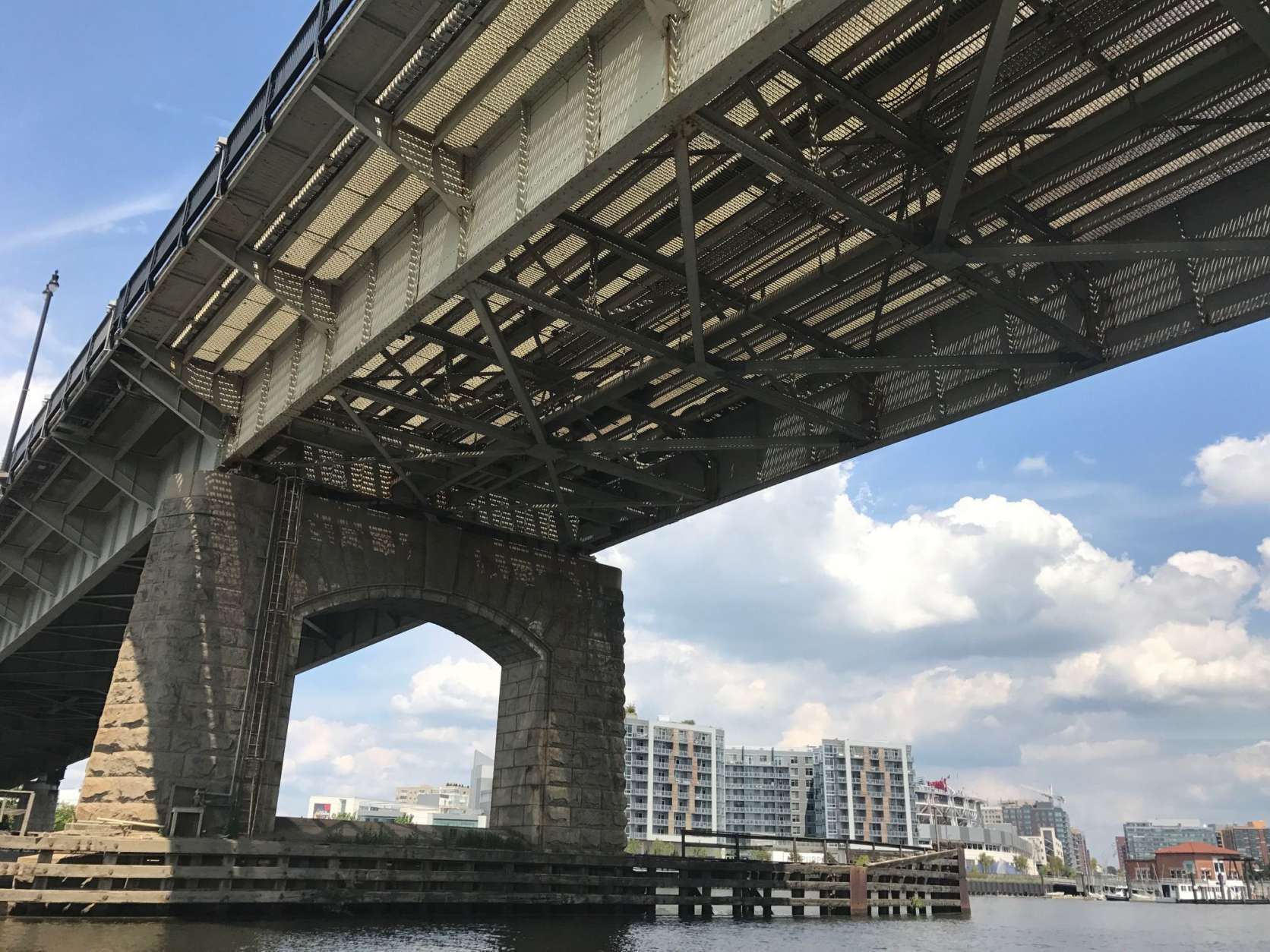 Demolition on the 68-year-old Frederick Douglass Memorial Bridge will begin following the new bridge’s completion. (WTOP/Megan Cloherty)