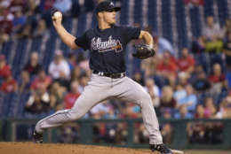 The Atlanta Braves have also come under criticism for their use of Native American imagery in their logos and uniform. 

File. Atlanta Braves starting pitcher Lucas Sims throws a pitch during the second inning of a baseball game against the Philadelphia Phillies, Monday, Aug. 28, 2017, in Philadelphia. (AP Photo/Chris Szagola)