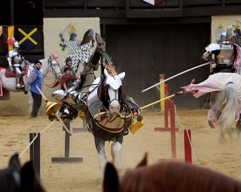 This photo from the 2016 Maryland Renaissance Festival depicts a jousting tournament. (Courtesy Maryland Renaissance Festival) 