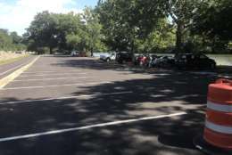 Roosevelt Island parking lot. (ARLnow.com)