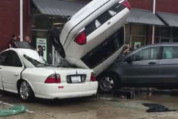A tornado touched down in Salisbury, Maryland, on Monday. (The Weather Channel)