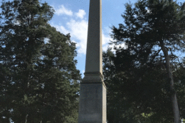 A look at the Confederate graves monument in the cemetery before the vandalism. (Courtesy Fairfax City)