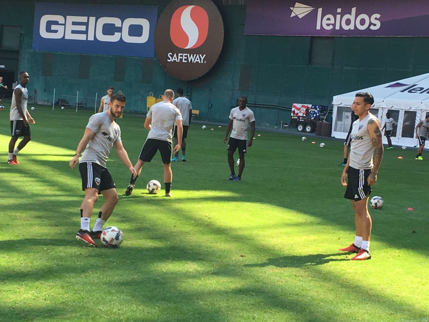 New additions to D.C. United's roster include Paul Arriola (left) and Bruno Miranda (right). (WTOP/Dave Johnson)
