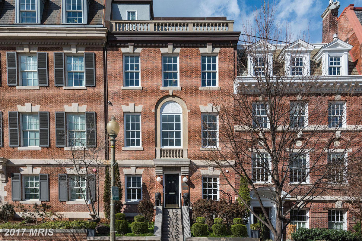 10.  

$2.9 million

2121 S Street NW

Washington, D.C. 

This Traditional-style attached row house in Northwest D.C. boasts four bedrooms, two half baths and five bedrooms. Built in 2003, the property went on the market in March. (Courtesy MRIS, a Bright MLS)