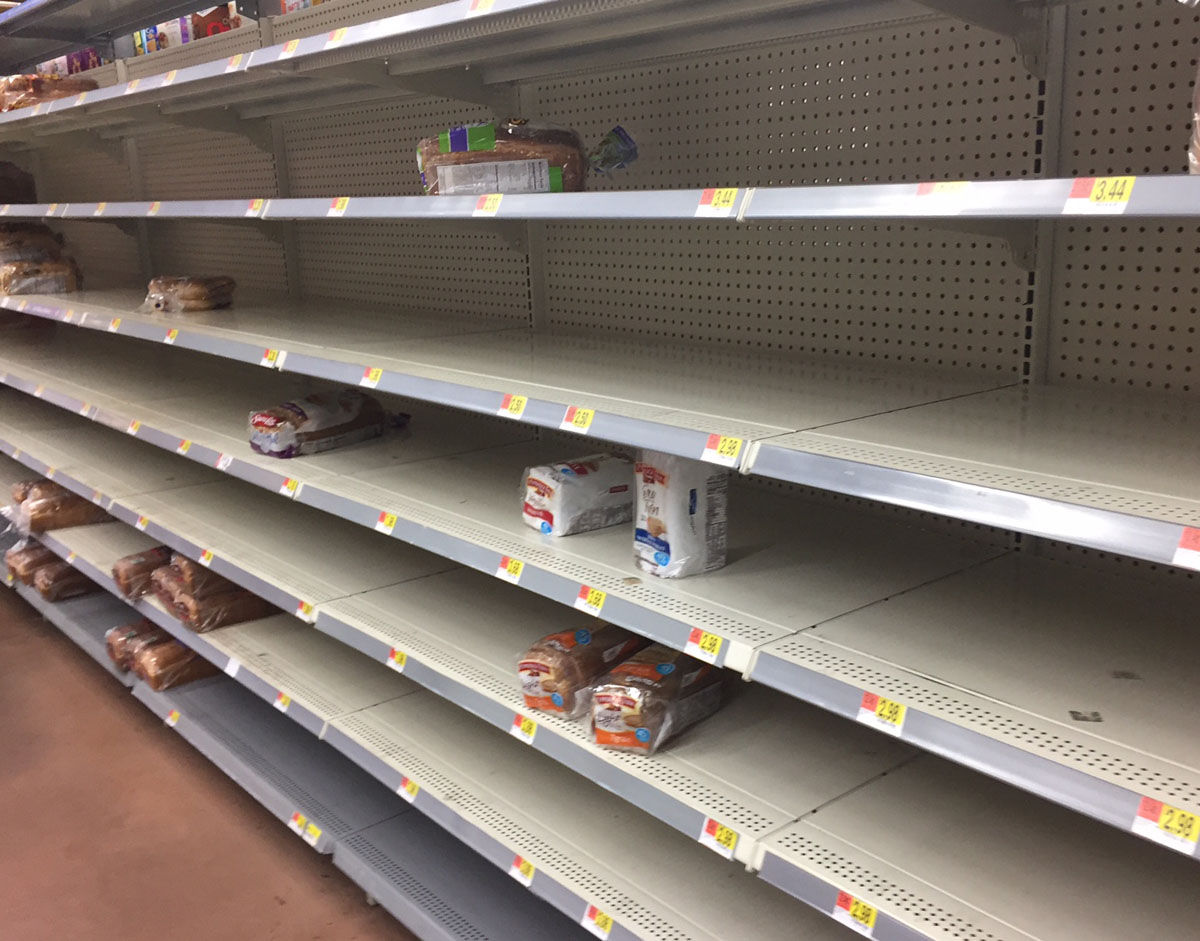 Empty store shelves in Melbourne, Florida, in central Florida ahead of Irma's arrival. (WTOP/Michelle Murillo)